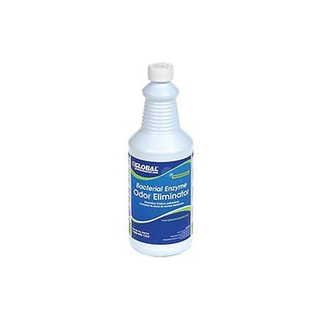 Global Industrial Bacterial Enzyme Odor Eliminator, 1 Quart Bottles, 6PK 640410